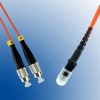 Patch cord fibra optica multimode duplex, MTRJ-FC, 1metru 