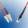 Patch cord fibar optica multimode duplex, MTRJ-SC, 1 metru