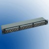 Patch Panel 24 ports RJ45, 1U, full shielded, STP (cutie inchisa)