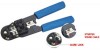 Crimping tool RJ45, 200mm, stripping round cable