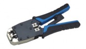 Crimping tool RJ45, RJ12, RJ11, 192mm, ratchet
