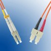 Patch cord fibra optica multimode duplex, LC-SC, 1metru 